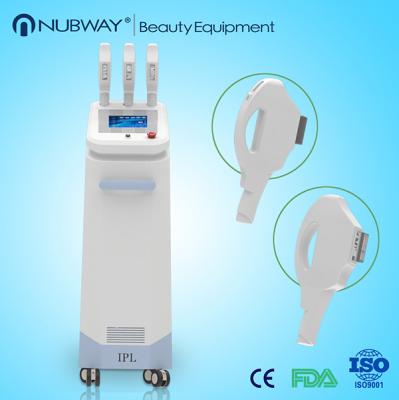 China Laser Beauty Equipment 3 handles IPL  Hair Removal skin tightening Machine for sale