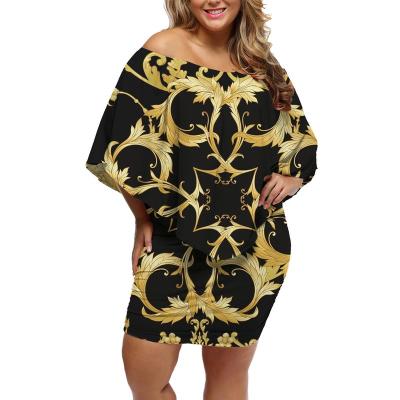 China 2021 New Arrival Breathable Office Dresses Girl 2021 Summer Style Gold European Baroque Animal Skin Printed Dress Women Dresses Vintage for sale