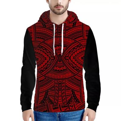 China Breathable Autumn Winter Design Polynesian Samoan Style 3D Printing Men Sweatshirt Hoodie Sports Boy Long Sleeve Sports Top for sale