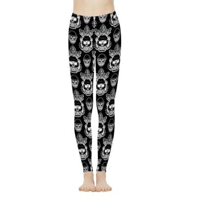 China Breathable Punk Totem Printed Comfortable Workout Spring Sport Gym Fitness Running Yoga Wear Legging Womens Gaiters for sale