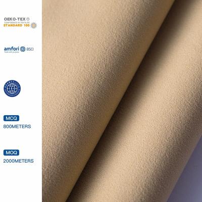 China Double Faced In-stock 4 Way Stretch PA66 Interlock Nylon Soft Knocking Down Sport Knitting Fabrics for sale