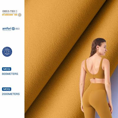 China Free Sample Double Faced Textile Raw Material Double-layer Knitted High Intensity Sports Fabrics for sale