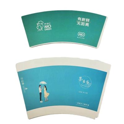 China Disposable Printing Paper Roll China Strength Factory Price Customized Disposable LOGO Paper Cups Raw Material Fan Pe Coated Cup Disposable Factory Price for sale