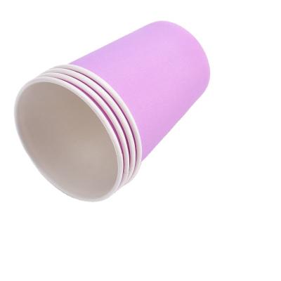 China Recyclable Disposable Milk Tea Cup Coffee Paper Cup Thickened Material Double Coating for sale