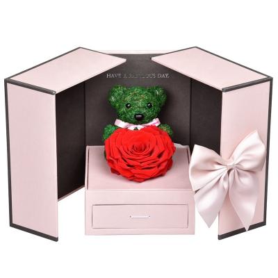 China Hot Preserved Flower Rose Gift Box Valentine's Day Christmas Valentine's Day OEM Sale Christmas Birthday/Wedding/Mother's Day for sale