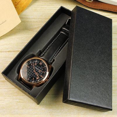 China Custom Logo Printed Paper Cardboard Watch Box For Gift for sale