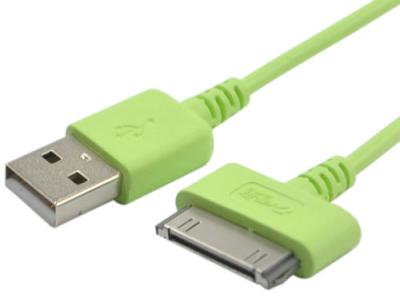 China Green USB2.0 AM to 30 pin Apple Connector USB Cable for sale