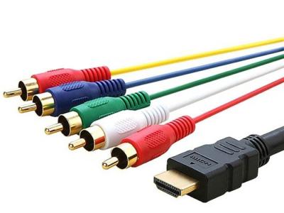 China HDMI to 5 RCA Cable for sale