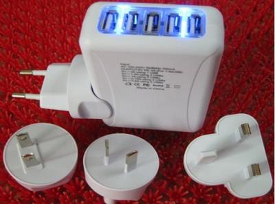 China Five-USB Wall Charger/Adaptor for sale