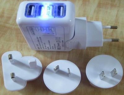 China Four-USB Port Wall Charger for sale