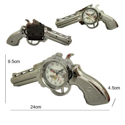 China Plastic Revolver Gun Shape Alarm Clock for sale