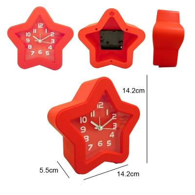 China star shape alarm clock table clock for sale