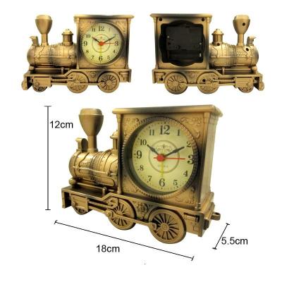 China Fashion design train shape table clock for room decoration for sale