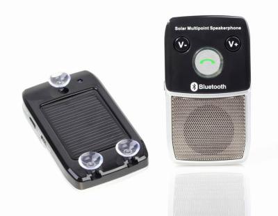 China Bluetooth speakerphone hands free car kit with solar power for sale