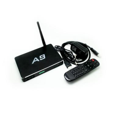 China Black A9  Amlogic S905X Quad Core ARM Coretex-A53 2G/16G Android 6.0 Marshmallow TV Box for sale