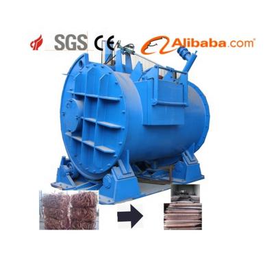 China Melt furnac for sale 5/10 ton gas operated copper aluminum brass metal scrap tilting rotary melting furnace for sale