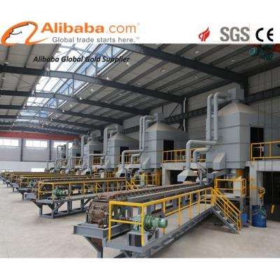 China High efficiency continuous casting production line for copper scrap aluminum iron metal induction gas melting furnace price for sale