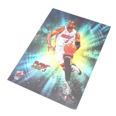 China Europe Wholesale Customize Basketball High Quality Exercise Vintage 3D Floor Educational Lenticular Printing Poster for sale