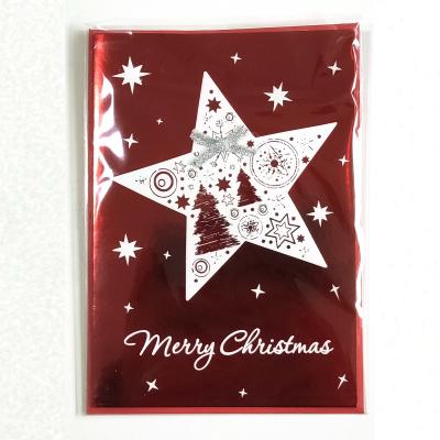 China Custom Cute Handmade Europe Bear Paper Craft Greeting Cards For Merry Christmas for sale