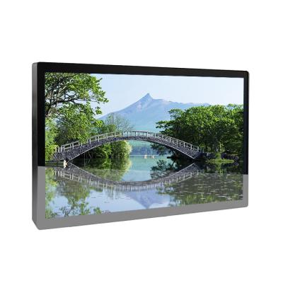 China Metal Case 15.6 Inch Round Edge Kiosk Projected Capacitive Touch Screen Wall Hanging Monitor for sale