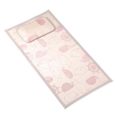 China Stain Resistant Breathable Summer Ice Silk Sleep Mat Straw Crib Mattress for sale