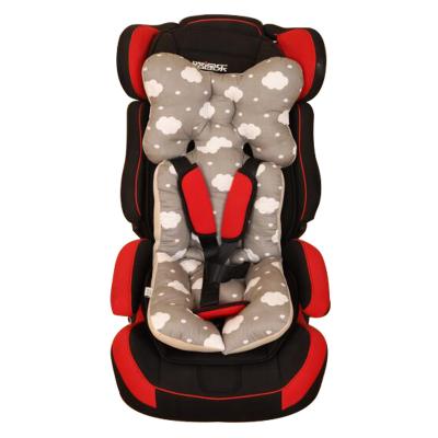 China Baby Stroller Lining Eco-friendly Material Head And Body Support Pillow, Front Is Cotton Silk Reverse Filling Is 3D Holy Comb Mesh Stroller Cushion for sale