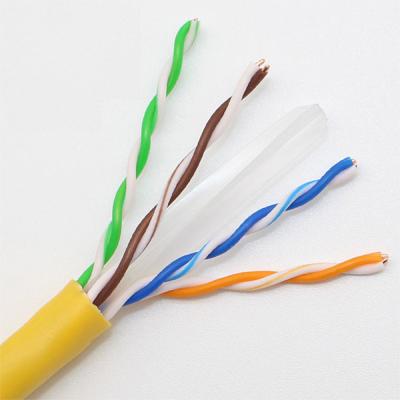 China High Quality Durable PVC Or LZSH 1000M Cat 6 PVC Jacket Network Cable Utp Cable Orange for sale