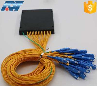 China FTTX Systems/PON Networks/CATV Links/Promotional Price 1270-1650nm ABS Box Mode 1 x Optical Signal Distribution 32 Fiber PLC Optical Splitter With SC/APC Connector For FTTH ODN Box Module for sale