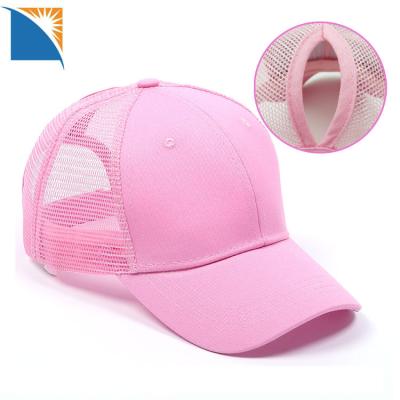 China THE COMMON women's baseball cap with ponytail fashion summer ponytail hat ladies hat with mesh for sale