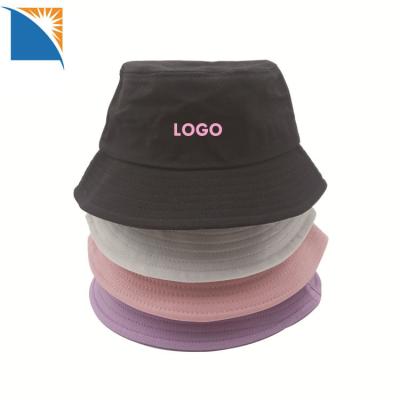 China Yellow Picture Bucket Hat Embroidery Logo High Child Bucket Hat OEM Kids Bucket Hat Custom for sale