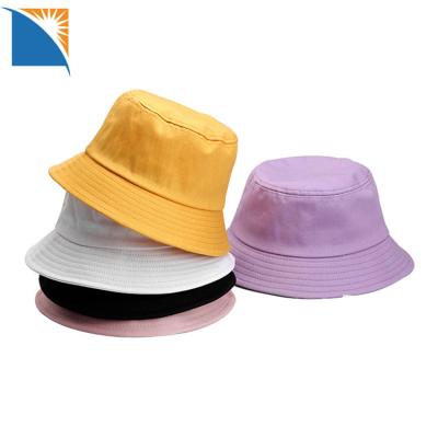 China Simple Picture Children Bucket Hat Solid Color Child Bucket Hat Sun Protection Boys Bucket Hat for sale