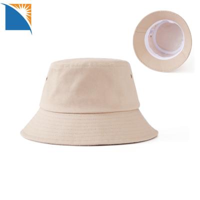 China Custom Cotton Adult Single Bucket UV Adjustable Bucket Hat Foldable Sun Protection Bucket Beach Hat Sun Hat for sale