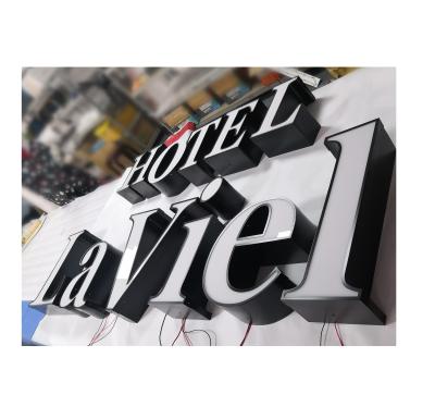 China Buildings Exterior Use Galvanized Sheet Led Signs Channel Letter HOTEL LaViel for sale