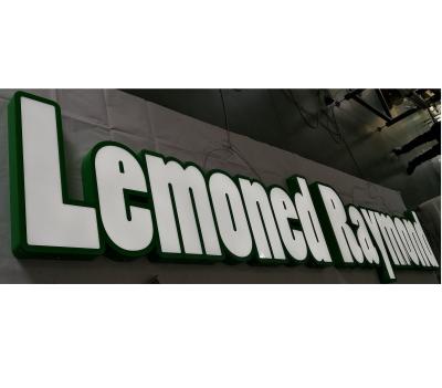 China Buildings Exterior Use Galvanized Sheet Led Signs Channel Letter Lemoned Raymond for sale