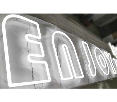 China Acrylic Illuminated Buildings Characters Channel Letter Sign Marquee Neon Light Electronic Sign for sale