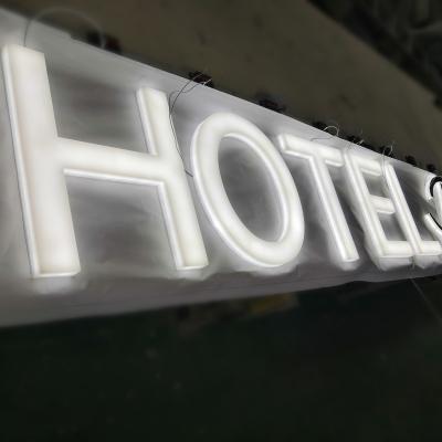 China Indoor Acrylic Illuminated Letter Signs Buildings Illuminated Characters SUPER HOTEL Premier for sale