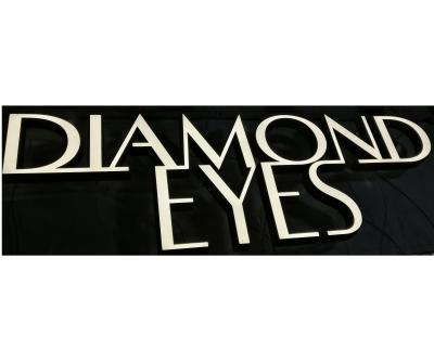 China Building Interior Acrylic Luminous Character Signs Luminous DIAMOND EYES for sale