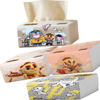 China Custom Box 300 Tissue OEM Dinner Napkin 3 Sheets Soft Smooth Paper Facial Tissues Napkin Tissue Paper China Manufacturer for sale