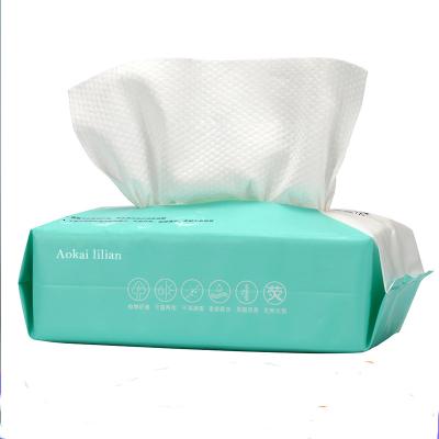 China Face Box Disposable Soft Cotton Cloth Non Wet Towel Dry And Wet Drawer Towel for sale