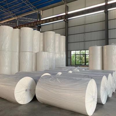 China Large Shaft Wood Pulp Ultra Soft Large Shaft Paper Factory Custom Blank Toilet Paper Roll Giant Parent Roll for sale