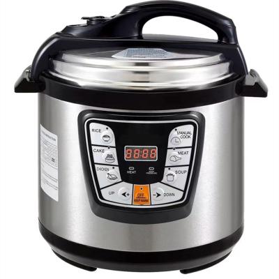 China Large Capacity Hotel 6L/8L/10L/12L Universal Kitchen Appliances Digital Non Stick Electric Pressure Cooker for sale