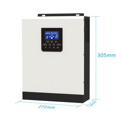 China Huaneng Inverter 2500W 3000W 4200W 5000W 6000W 10000W On Hoop Mppt Inverter Single Phase Hybrid Solar Inverters 274*254*138mm for sale