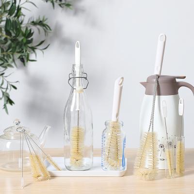 China Stocked Cleaning Brush Baby Bottle Milk Bottle Cleaning Brushes For Water Bottle Lid for sale