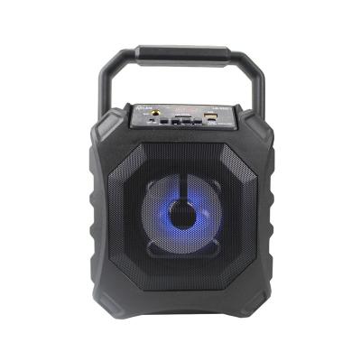 China HOME THEATER 4inch Mini Microphone Portable Square Dance Subwoofer Blue-tooth Outdoor Portable Audio Wireless Speaker for sale