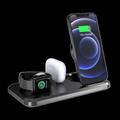 China New Smart Watch Folding 3 in 1 Wireless Charging Type-C Multi-function Home Mobile Phone Wireless Charger Stand for sale