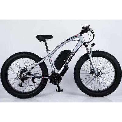 China Steel electric snow bike 26 inch electric bike snow electric bicycle with 48V 1000w motor bicycle for sale