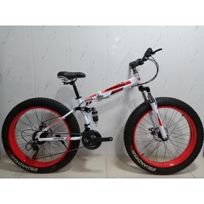 China Adult MTB Moutain Mountain HUAQIA HQF-501 20 fat bike 21 26 inch 24 speed suspension fork snow bikes with 4.0 fat tire for sale