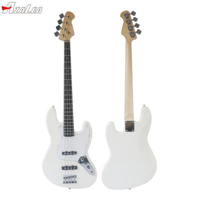 China Solid wood electric jazz bass guitar OEM custom logo for wholesale made in China for sale