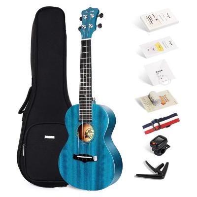 China wholesale enya brand china manufacturers concert solid african mahogany solid wood mahogany ukulele for sale