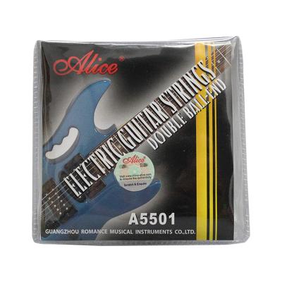 China Double-Ball-End Electric Guitar Steel String Alice Accessories Musical Instrument Strings Steel Wire A5501 for sale